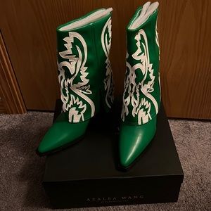 Green Cowboy Boots
